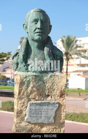 Jose Antonio Gallego. Abogado defensor de Los Pueblos andaluces. Torre del Mar, Malaga, Spanien. Stockfoto