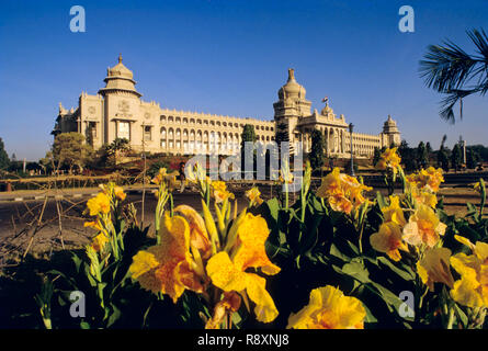 Vidhana Soudha, Bangalore, Karnataka, Indien Stockfoto