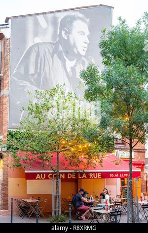 Frankreich, Haute Garonne, Toulouse, Saint Pierre Square Nachbarschaft, das Restaurant Au Coin de la Rue Stockfoto