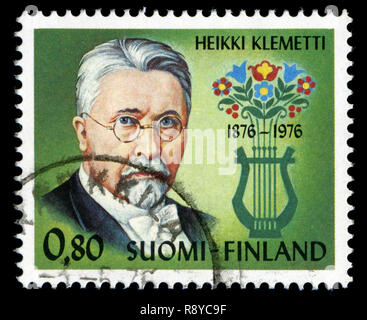 Briefmarke aus Finnland in der 100. Geburtstag von Heikki Klemetti Serie 1976 Stockfoto