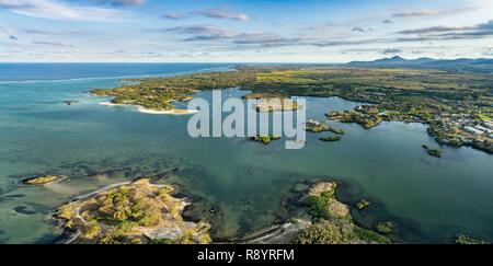 Mauritius, Flacq District, Poste de Flacq, die Bucht (Luftbild) Stockfoto