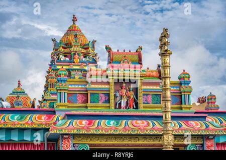 Mauritius, Riviere du Rempart Bezirk, Hindu Tempel, Rameshwarnath Mandir Stockfoto