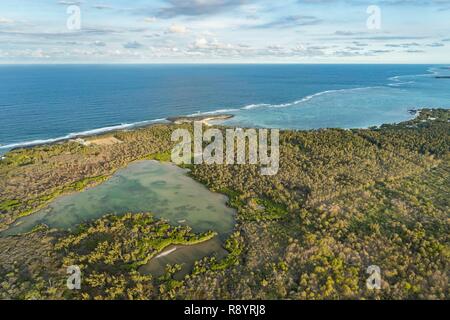 Mauritius, Flacq District, Poste de Flacq, Poste Lafayette (Luftbild) Stockfoto