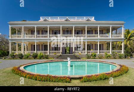 Mauritius, Riviere du Rempart Bezirk, Mapou, Labordonnais schloss, koloniale Architektur des 19. Jahrhunderts Stockfoto