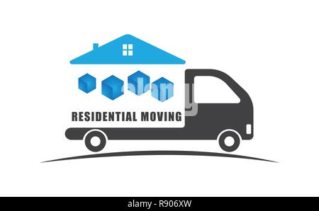 Wohngebiet bewegen Stock Vektor
