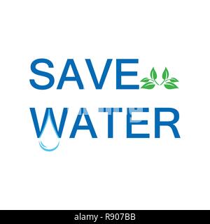 Speichern Wasser Stock Vektor