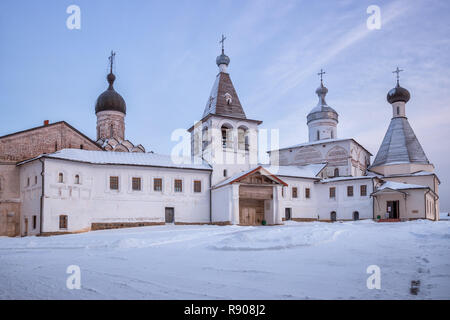 Ferapontov Kloster im Winter, Vologda Region, Russland Stockfoto