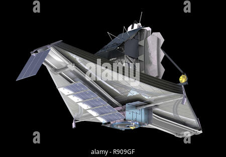 Das James Webb Space Telescope (JWST oder Webb), 3D-Illustration, Elemente dieses Bild sind von der NASA eingerichtet Stockfoto