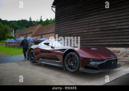 Aston Martin Vulcan in Shelsley Walsh Hill Climb Stockfoto