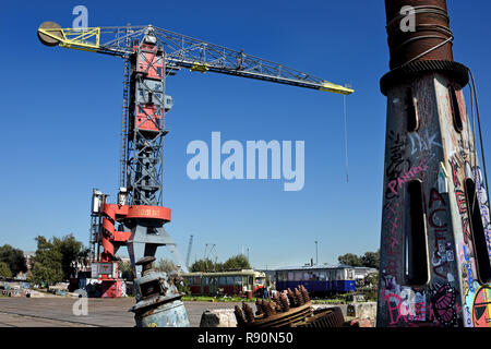 Faralda Amsterdam NDSM-Kran Hotel IJ Hafen NDSM-Werft Amsterdam Die Niederlande Niederländische Stockfoto