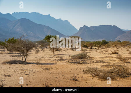 Landschaft mit Bergen in der Nähe von Berbera Somalia Somaliland Stockfoto