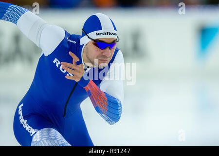 Heerenveen, Niederlande, 15. Dezember 2018 Speedskating Wm Ruslan MURASHOV Stockfoto