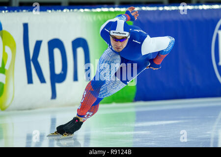 Heerenveen, Niederlande, 15. Dezember 2018 Speedskating Wm Ruslan MURASHOV Stockfoto