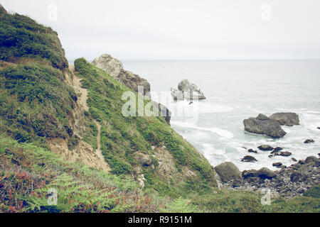 Blick auf den Pazifischen Ozean bei Patrick's Point State Park in der Nähe von Trinidad, Kalifornien Stockfoto