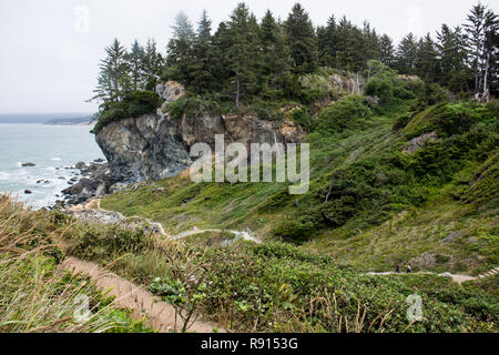 Blick auf den Pazifischen Ozean bei Patrick's Point State Park in der Nähe von Trinidad, Kalifornien Stockfoto