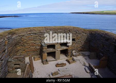 Skara Brae Orkney Island prähistorischen Dorfes Stockfoto