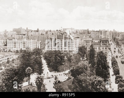 Blick auf den Central Park und Auditorium, Los Angeles, Kalifornien, Vereinigte Staaten von Amerika, C. 1915. Von wunderbaren Kalifornien, veröffentlicht 1915. Stockfoto