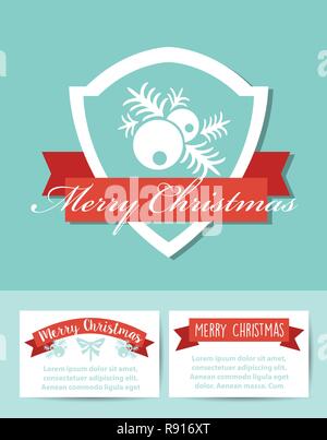 Weihnachten feiern Banner für Design, Karten, Einladungen und Präsentationen. Happy holidays Vektor Elemente einstellen. Stock Vektor