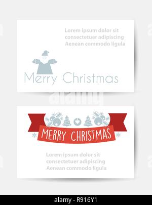 Weihnachten feiern Banner für Design, Karten, Einladungen und Präsentationen. Happy holidays Vektor Elemente einstellen. Stock Vektor