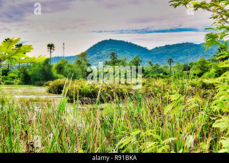 Dieses einzigartige Foto zeigt eine natürliche See in Thailand's einzigartige tropische Natur. Das Bild wurde in Hua Hin in Thailand aufgenommen Stockfoto