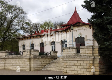 Nowosibirsk, Russland - Juli 20, 2018: Bahnhof in einer Provinzstadt Stockfoto