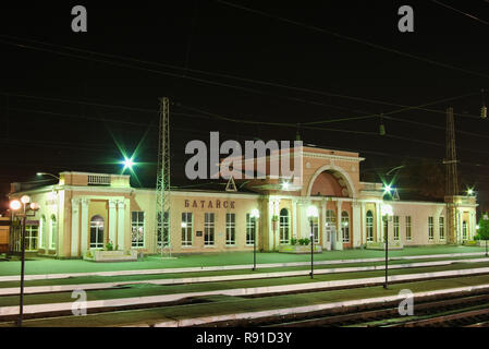 Nowosibirsk, Russland - Juli 20, 2018: Bahnhof in einer Provinzstadt Stockfoto