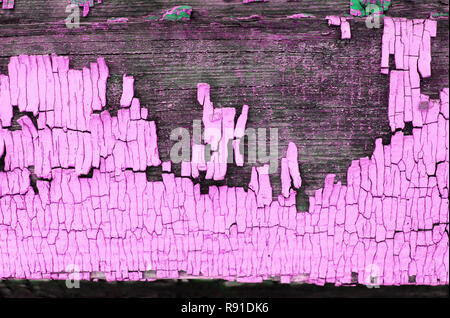 Alte blaue Board mit Risse im Lack, vintage Holz Hintergrund, grunge Plank. Alte Holz- uv-Hintergrund mit bleibt der Stücke von Reste der alten Pa Stockfoto