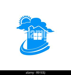 Einfache Traumhaus Abbildung Symbol Logo Vector Graphic Design Stock Vektor