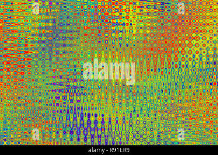 Farbenfrohe Kunst Abstrakte Kunst Hintergrund. Bunte helle wellige Textur. Geometrische Muster. Stockfoto