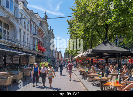 Cafés und Bars auf dem Plein im Zentrum der Stadt, in Den Haag (Den Haag), Zeeland (Holland), Niederlande Stockfoto