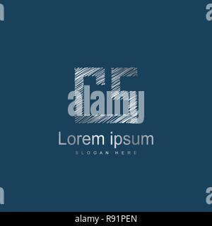 Initial CS Logo Vorlage Vektor Design Stock Vektor