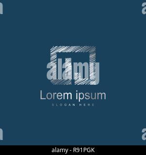 Initial DC Logo Vorlage Vektor Design Stock Vektor