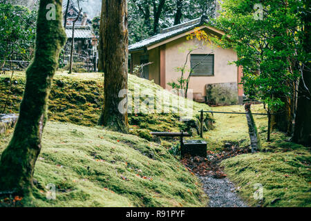 Jakkoin Tempel, Gartenblick in Ohara, Kyoto, Japan Stockfoto