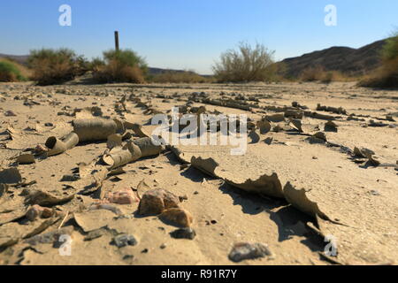 Trockene Schlamm Gewellt Stockfoto