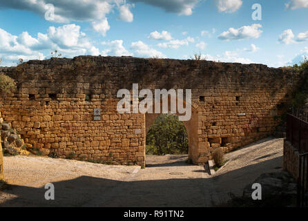 Porte del la Combe, Dorf Domme, Dordogne, Frankreich Stockfoto