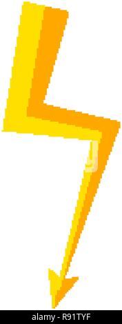 Blitz und Donner schraube Symbol. Hohe Spannung und Strom Symbol Stock Vektor