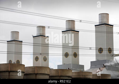Connah's Quay gas Power Station in Nord Wales, Großbritannien Stockfoto