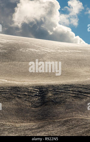 Die schnell zurückweichenden Glacier d' Orny über dem Val Ferret in den Schweizer Alpen. Stockfoto