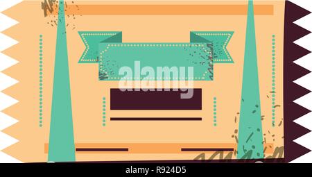 Circus ticket isolierte Symbol Vektor illustration Design Stock Vektor