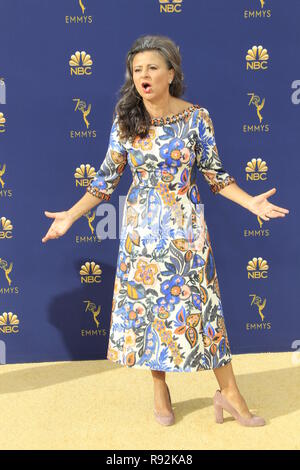 Los Angeles, CA, USA. 17 Sep, 2018. LOS ANGELES - 17.SEPTEMBER: Tracey Ullman an der Emmy Awards Ankünfte 2018 auf der Microsoft Theater am 17. September 2018 in Los Angeles, CA Credit: Kay Blake/ZUMA Draht/Alamy leben Nachrichten Stockfoto