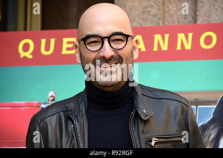 Rom, Italien. 19 Dez, 2018. Hotel Le Mèridienne Visconti - Präsentation film LA BEFANA VIEN DI NOTTE Nicola Guaglianone Drehbuchautor Credit: Giuseppe Andidero/Alamy leben Nachrichten Stockfoto
