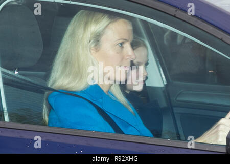 Buckingham Palace. London, Großbritannien. 19 Dez, 2018. Mitglieder der Königlichen Familie kommt an der Buckingham Palast der Königlichen Familie Weihnachtsessen Credit: Dinendra Haria/Alamy Leben Nachrichten zu besuchen Stockfoto