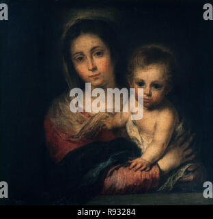 Bin adonnan mit einer Serviette', Ca. 1670, Öl auf Leinwand, 68 x 72 cm. Autor: MURILLO, Bartolome Esteban. Lage: das Museo DE BELLAS ARTES - CONVENTO DE LA MERCED CALZAD. Sevilla. Sevilla. Spanien. Stockfoto