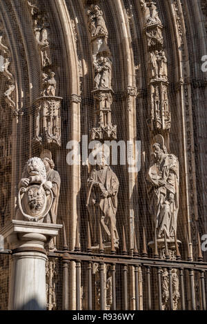 Die Kathedrale von Toledo, Toledo, Kastilien-la Mancha (Spanien) Stockfoto