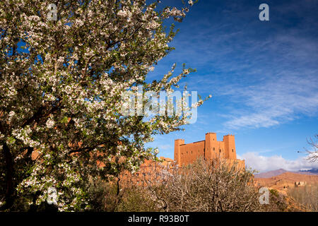 Marokko Dades Tal, Kasbah Telouet, der ehemalige Pascha von Glaoul Stockfoto