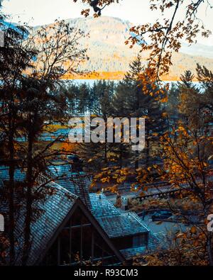 Bergblick in Portland, Oregon. Stockfoto