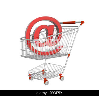 Konzeptionelle Bild - virtuelles Einkaufszentrum Stockfoto