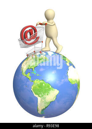 Konzeptionelle Bild - virtuelles Einkaufszentrum Stockfoto