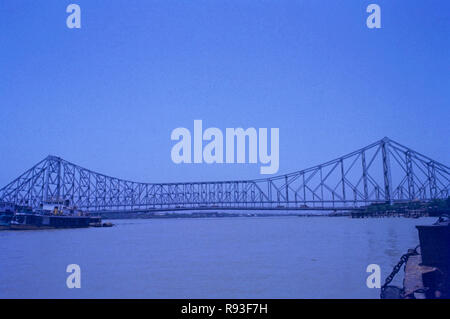 Howrah Bridge, Kolkata, West Bengal, Indien Stockfoto