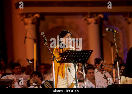 Lata Mangeshkar, indische Playback-Sängerin, Indien, Asien, Inder, Asiatisch Stockfoto